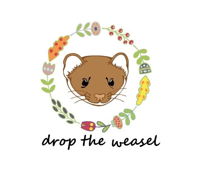drop the weasel logo