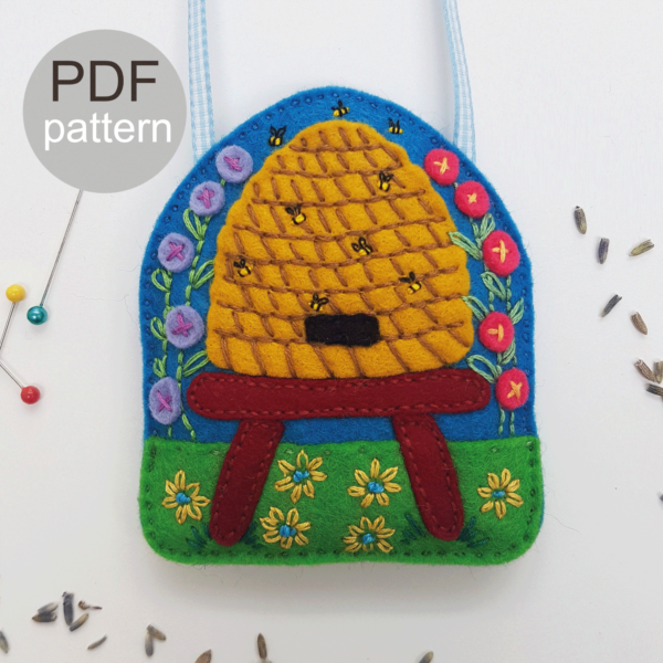 Bee-Hive-Lavender-Bag-PDF-Pattern